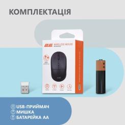 Мышка 2E MF218 Silent Wireless/Bluetooth Black Фото 6