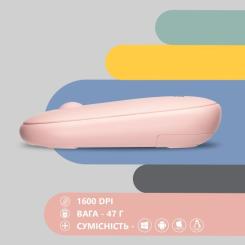 Мышка 2E MF300 Silent Wireless/Bluetooth Mallow Pink Фото 5