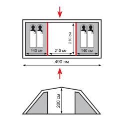 Палатка Totem Hurone 4 (v2) Фото 1