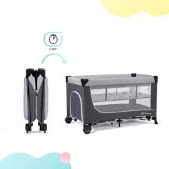 Кроватка Kinderkraft манеж Leody Grey Фото 6