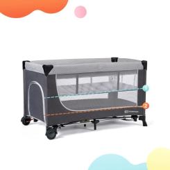 Кроватка Kinderkraft манеж Leody Grey Фото 7