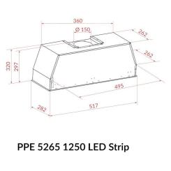 Вытяжка кухонная Weilor PPE 5265 SS 1250 LED Strip Фото 10