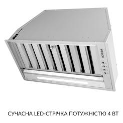 Вытяжка кухонная Weilor PPE 5265 SS 1250 LED Strip Фото 3