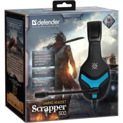 Наушники Defender Scrapper 500 Blue-Black Фото 7