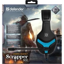 Наушники Defender Scrapper 500 Blue-Black Фото 8