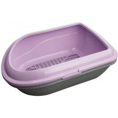 Туалет для кошек AnimAll CNR-130 із сіткою фіолетовий Фото