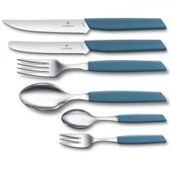 Кухонный нож Victorinox Swiss Modern TomatoSausage 11см Blue Фото 1