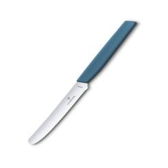 Кухонный нож Victorinox Swiss Modern TomatoSausage 11см Blue Фото 2