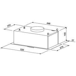 Вытяжка кухонная Jantar BILT 650 LED 52 BL Фото 9