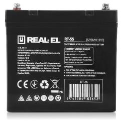 Батарея к ИБП REAL-EL RT-55, 12V-55Ah Фото 3