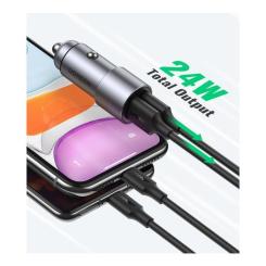 Зарядное устройство Ugreen USB-A Dual 24W QC Grey (CD130) Фото 1