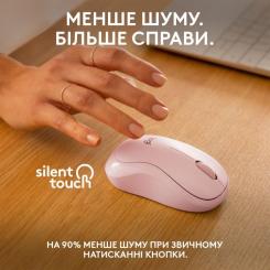 Мышка Logitech M240 Silent Bluetooth Rose Фото 3