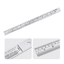 Линейка строительная Toptul 30 см из нержавеющей стали Фото 1