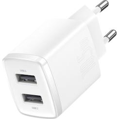 Зарядное устройство Baseus Compact Charger 2U White Фото 1