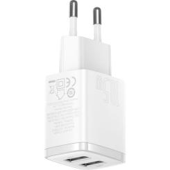 Зарядное устройство Baseus Compact Charger 2U White Фото 2