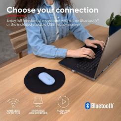 Мышка Trust Puck Wireless/Bluetooth Silent Blue Фото 11