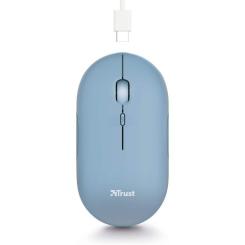 Мышка Trust Puck Wireless/Bluetooth Silent Blue Фото 5