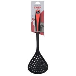 Шумовка Bravo Chef Black/Red 34,5 см Фото 2
