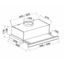 Вытяжка кухонная GRANADO Telde 603-700 black Фото 7