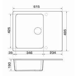 Мойка кухонная GRANADO AVILA grafito Фото 5