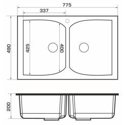 Мойка кухонная GRANADO CORDOBA ivory Фото 4