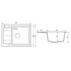 Мойка кухонная GRANADO LINARES grafito Фото 6