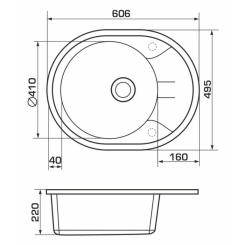 Мойка кухонная GRANADO MARBELLA grafito Фото 4