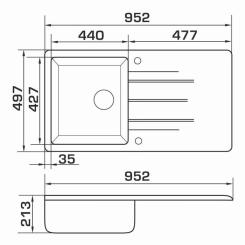 Мойка кухонная GRANADO MORA white Фото 5