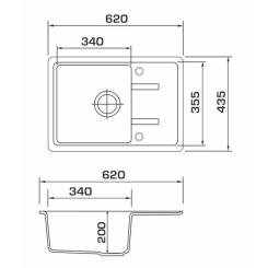 Мойка кухонная GRANADO PALMA grafito Фото 7