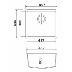 Мойка кухонная GRANADO Under top terra Фото 8