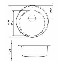 Мойка кухонная GRANADO VITORIA grafito Фото 6