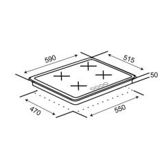 Варочная поверхность Ventolux HG640-MA3 S (WH) Фото 7