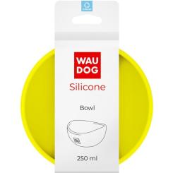 Посуда для кошек WAUDOG Silicone Миска 250 мл жовта Фото