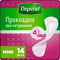 Урологические прокладки Depend Comfort-Protect Mini Pads 14 шт. Фото
