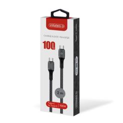 Дата кабель Intaleo USB-C to USB-C 2.0m CBGPD100WTT2 100W Фото 1