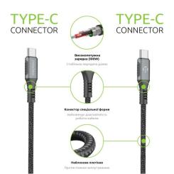 Дата кабель Intaleo USB-C to USB-C 2.0m CBGPD100WTT2 100W Фото 4