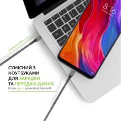 Дата кабель Intaleo USB-C to USB-C 2.0m CBGPD100WTT2 100W Фото 5