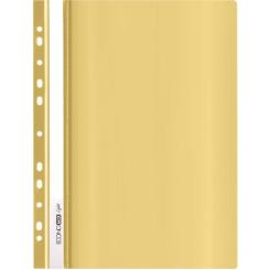 Папка-скоросшиватель Economix А4 Light с перфорации, желтая Фото