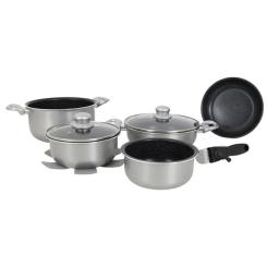 Набор посуды Gimex Cookware Set induction 8 предметів Silver Фото