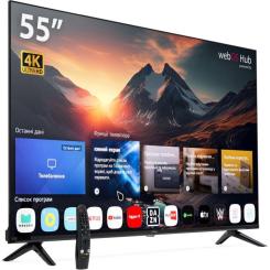 Телевизор Vinga S55UHD25QWEB Фото 1