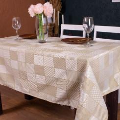 Скатерть MirSon Жаккард №301 Jacquard Olive 140x180 см Фото