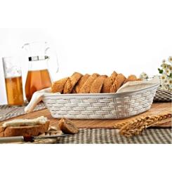 Хлебница Irak Plastik 2,5 л під ротанг пудрова Фото 2