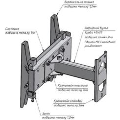 Кронштейн Charmount TV02T-R2 White Фото 6