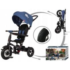 Детский велосипед QPlay Rito Rubber Blue складаний триколісний Фото 3