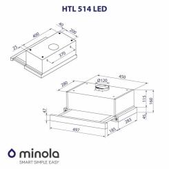 Вытяжка кухонная Minola HTL 514 BL LED Фото 9