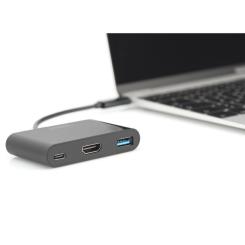 Переходник Digitus USB-C to HDMA 2xUSB Фото 5