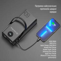 Батарея универсальная ColorWay 60 000 mAh Powerful PD/65W, QC/4.0, AFC, FCP, Blac Фото 4