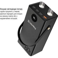 Батарея универсальная ColorWay 60 000 mAh Powerful PD/65W, QC/4.0, AFC, FCP, Blac Фото 5