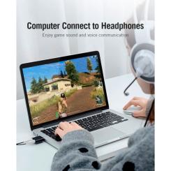 Звуковая плата Vention Audio USB 2х3,5mm jack Metal Фото 10