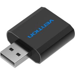 Звуковая плата Vention Audio USB 2х3,5mm jack Metal Фото 1